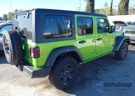 2025 Jeep Wrangler 4-Door Sport 4X4 from USA, damaged, VIN 1C4PJXDN0SW574429